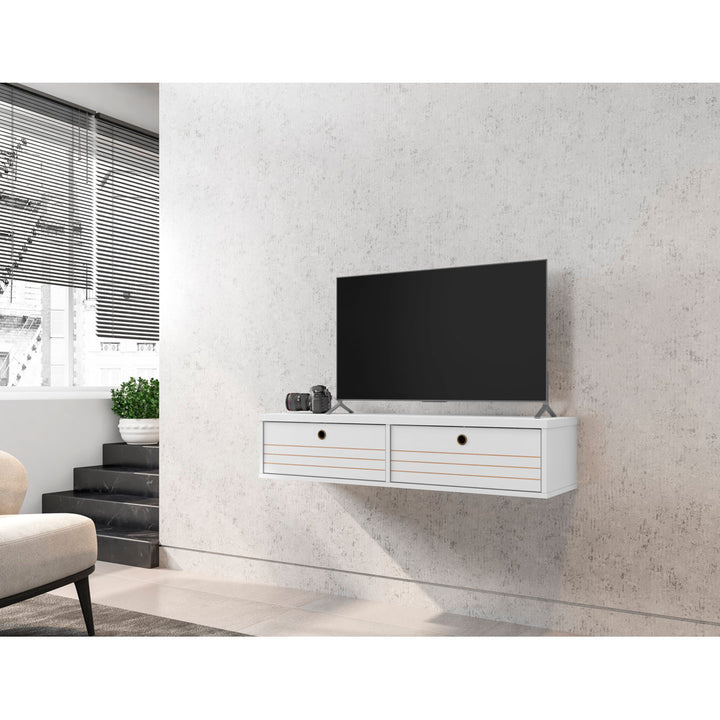 Darryl Floating TV Stand for TVs up to 48" Zipcode Design™ Color: White