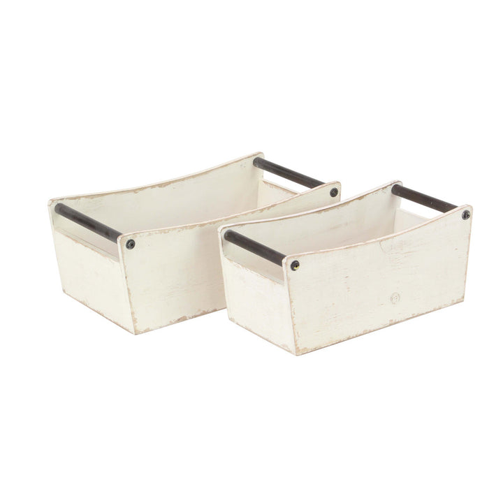 Farmhouse Bucket with Handles Gracie Oaks