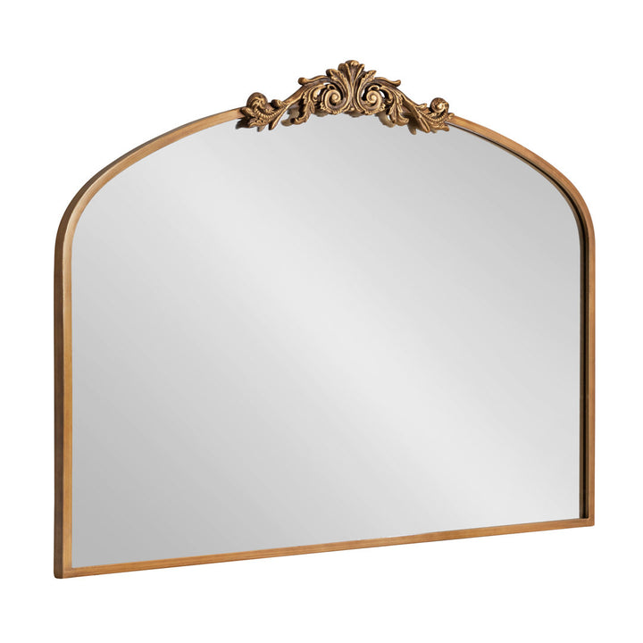 Anglo Arendahl Traditional Accent Mirror Fleur De Lis Living Size: 28.5" x 36" Finish: Gold