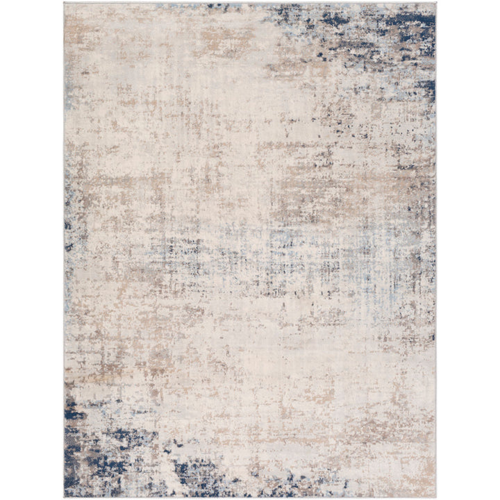 Jemison Abstract Blue/Ivory Area Rug Trent Austin Design® Rug Size: Rectangle 6'7" x 9'