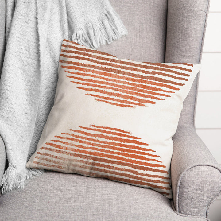 Terracotta Square Throw Pillow Designs Direct Creative Group