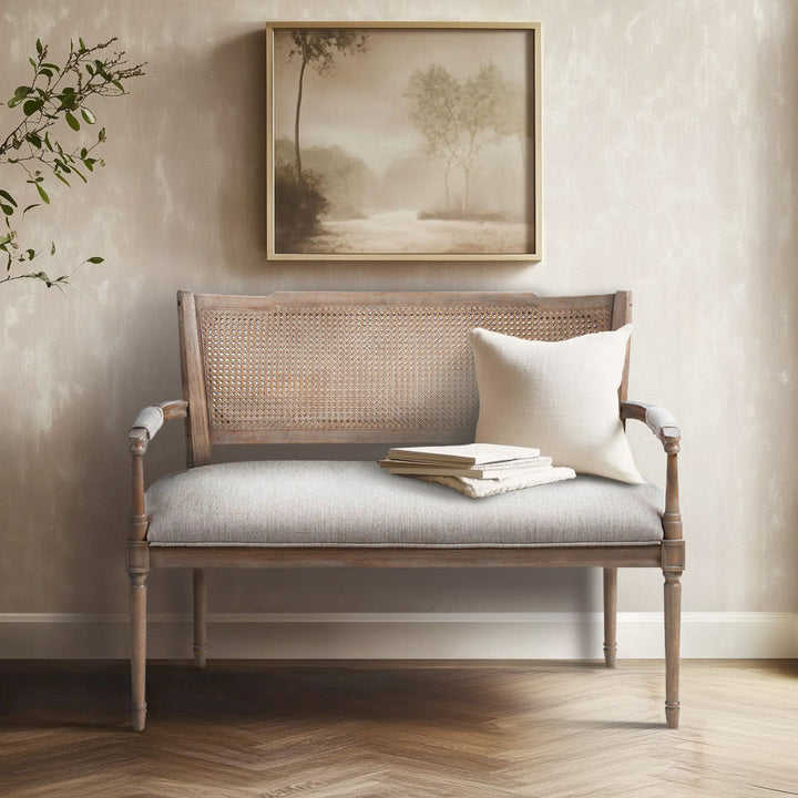 Willshire Rattan Shield-Back Settee Ophelia & Co.