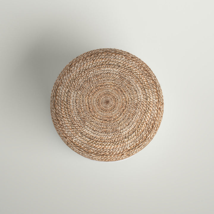 Otis 18'' Wide Round Pouf Ottoman Sand & Stable™