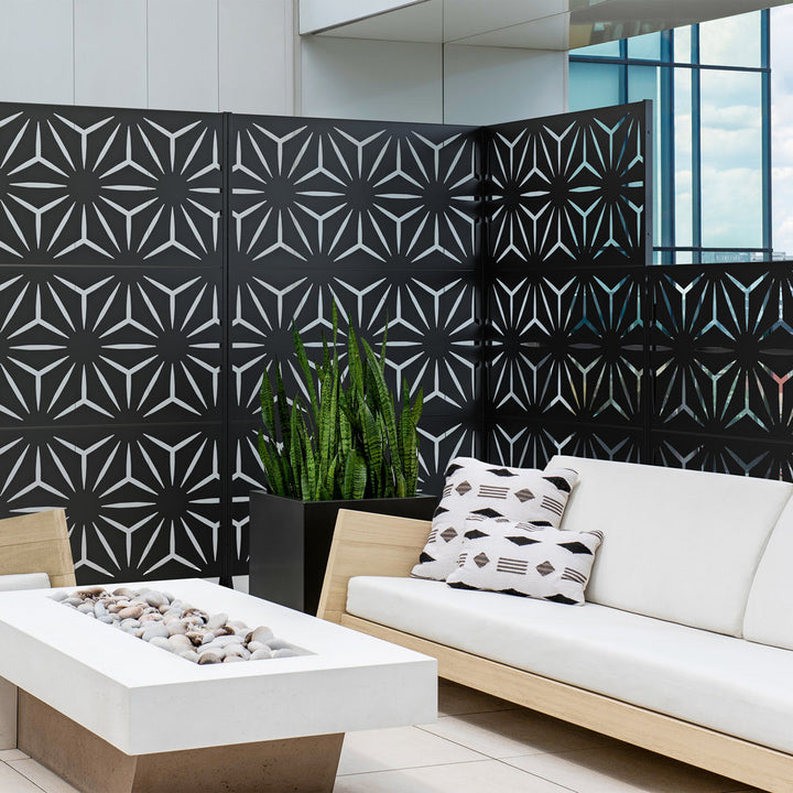 Screen Series Black Plastic Quadra Pattern Screen Set Veradek