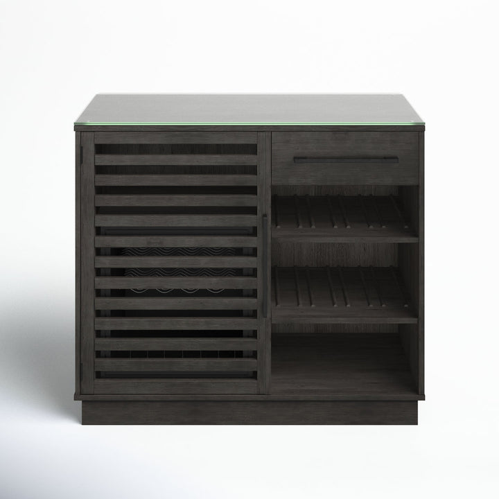 Williford Refrigerated Cooler Bar Cabinet Wade Logan® Color: Gray