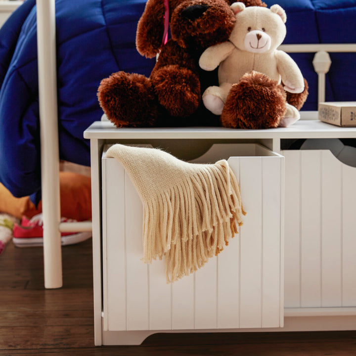 Nantucket Toy Storage Bench KidKraft Finish: White