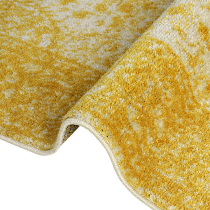 Oriental Yellow Area Rug Charlton Home® Rug Size: Runner 2' x 6'9"