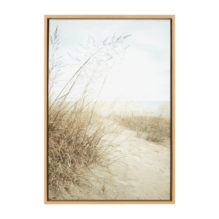 Dovecove Sylvie Beach Grasses Framed Canvas By Emiko And Mark Franzen Of F2images 23X33 White Dovecove Size: 23" x 33" Format: Natural