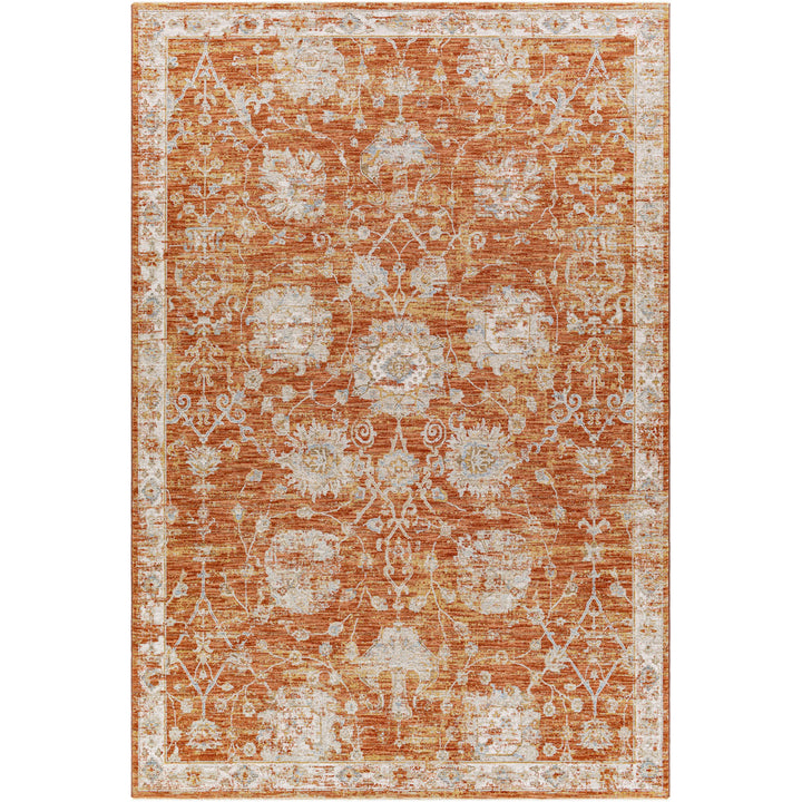Conlan Oriental Burnt Orange Area Rug Birch Lane™ Rug Size: Rectangle 7'10" x 10'3"