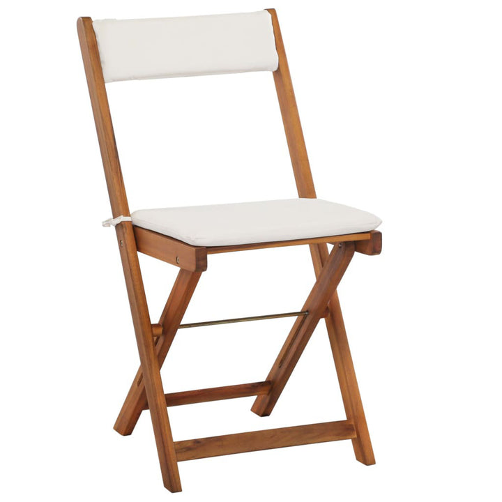 Sperling Square 2 - Person Bistro Set with Cushions Highland Dunes Cushion Color: White