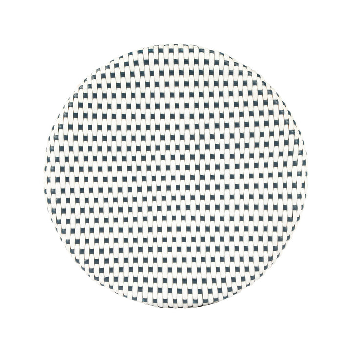 Alastair Bar & Counter Stool Birch Lane™ Color: White/Navy Dot/Natural Rattan Frame Seat Height: Bar Stool (30" Seat Height)