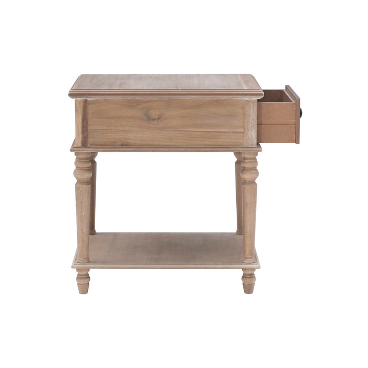 Birkley End Table with Storage Drawer Sand & Stable™ Color: Natural