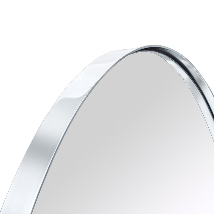 Javell Bathroom Mirror Ebern Designs Size: 36" x 24" Finish: Chrome