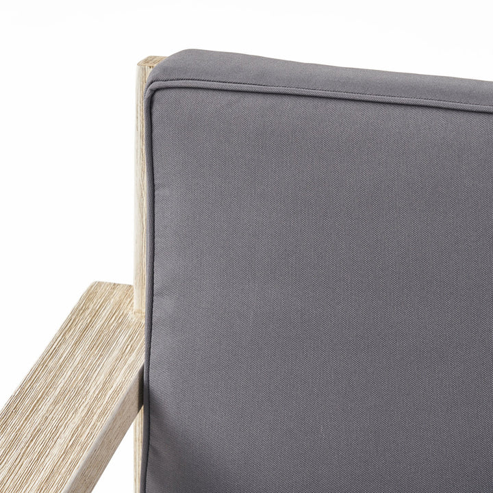 Farlay 5 Piece Sectional Seating Group Latitude Run® Frame Color / Cushion Color: Light Gray Frame / Dark Gray Cushion