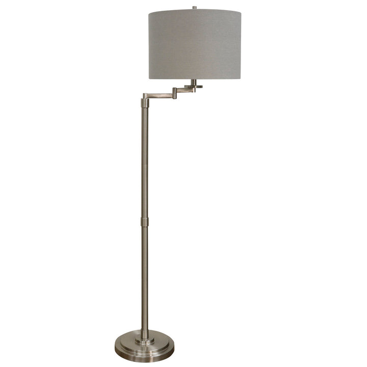 Anuksha 61" Swing Arm Floor Lamp Lark Manor™ Finish: Brushed Steel