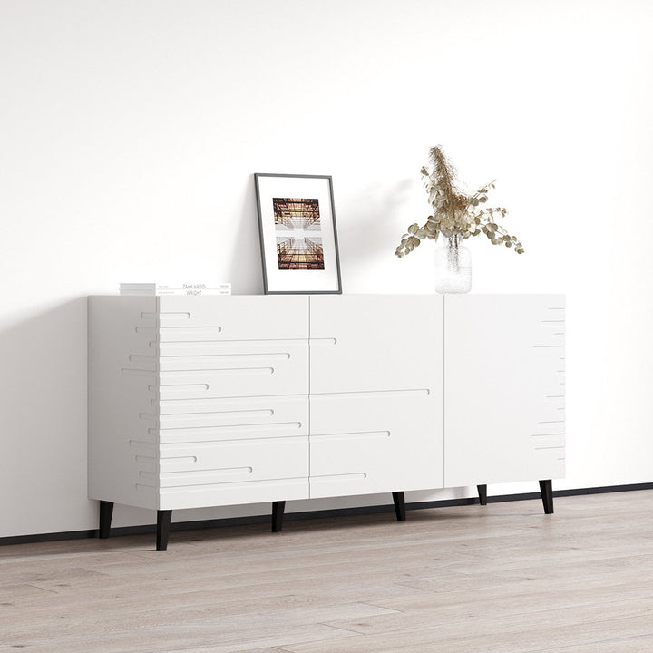 Nova 61" Sideboard Meble Furniture Color: White