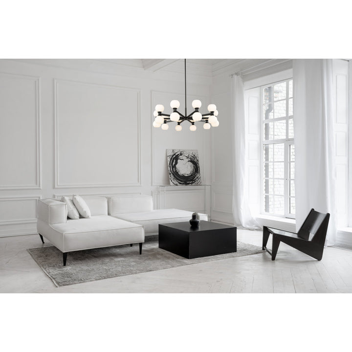 Anner 20 - Light Modern Linear Chandelier Corrigan Studio® Finish: Matte Black