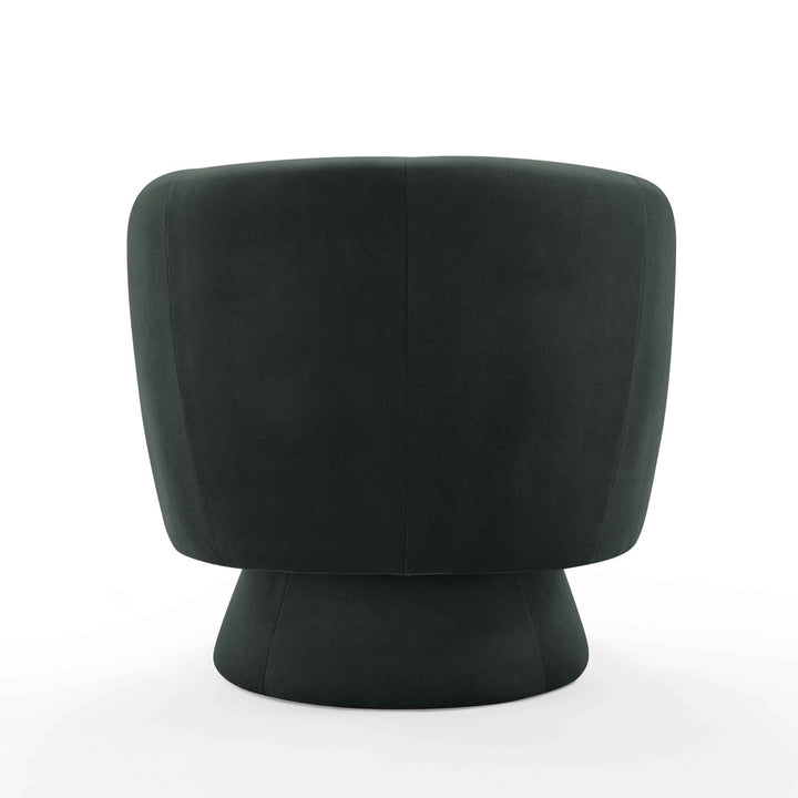 Saboor MINIMORE Modern Style Swivel Accent Chair Orren Ellis Fabric: Dark Gray Velvet
