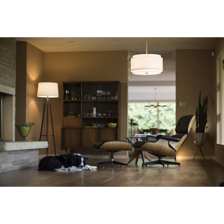 Amia 4 - Light Drum Chandelier Three Posts™ Finish: Matte Brass