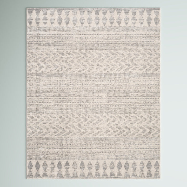 Herrod Geometric Gray/Taupe Area Rug Zipcode Design™ Rug Size: Rectangle 9' x 12'3"
