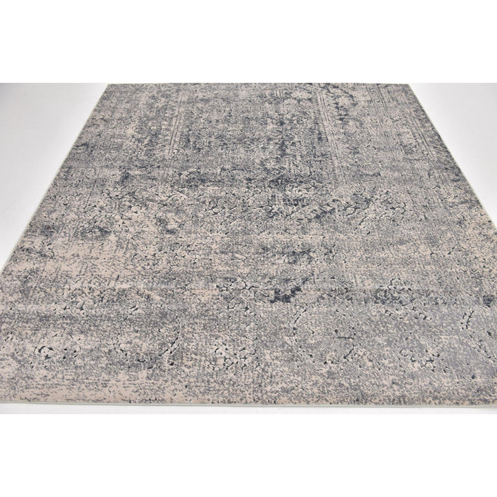 Corteney Oriental Gray Area Rug Alcott Hill® Rug Size: Square 5'