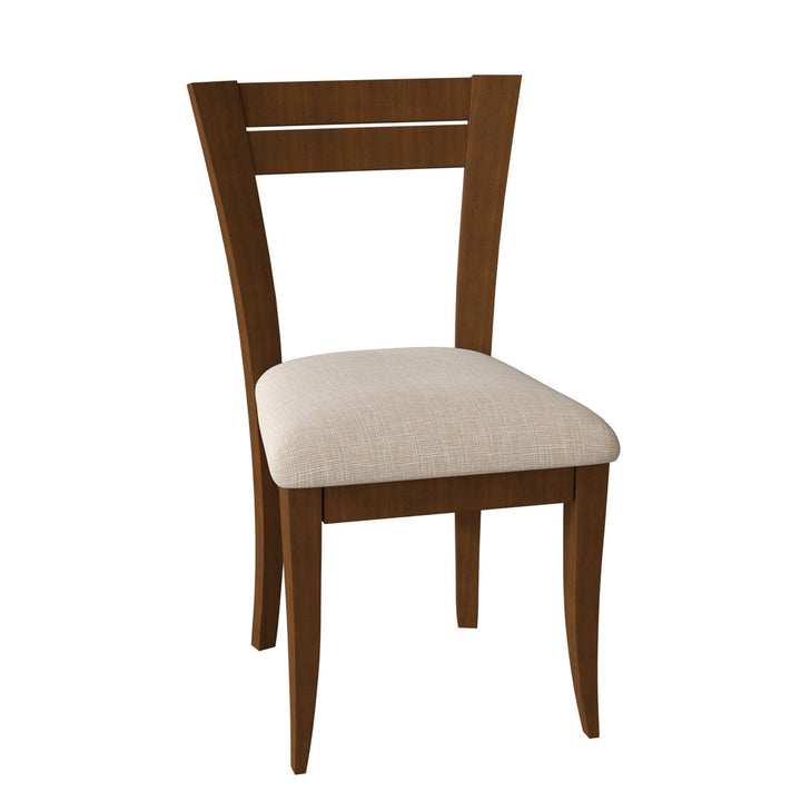 Claverley Ladder Back Side Chair Red Barrel Studio® Frame Color: Flax, Upholstery Color: Spectra