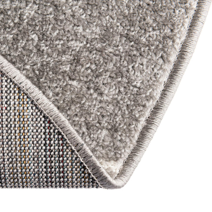 Debrodie Geometric Light Gray Area Rug George Oliver Rug Size: Square 3'