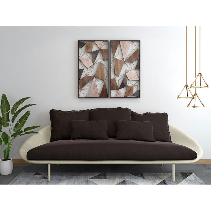 Saskia 2 Piece Wall Decor Set Gild