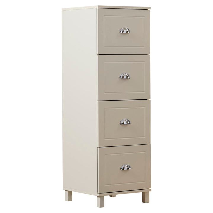 Brodan 4-Drawer Vertical Filing Cabinet Winston Porter Color: Antique White