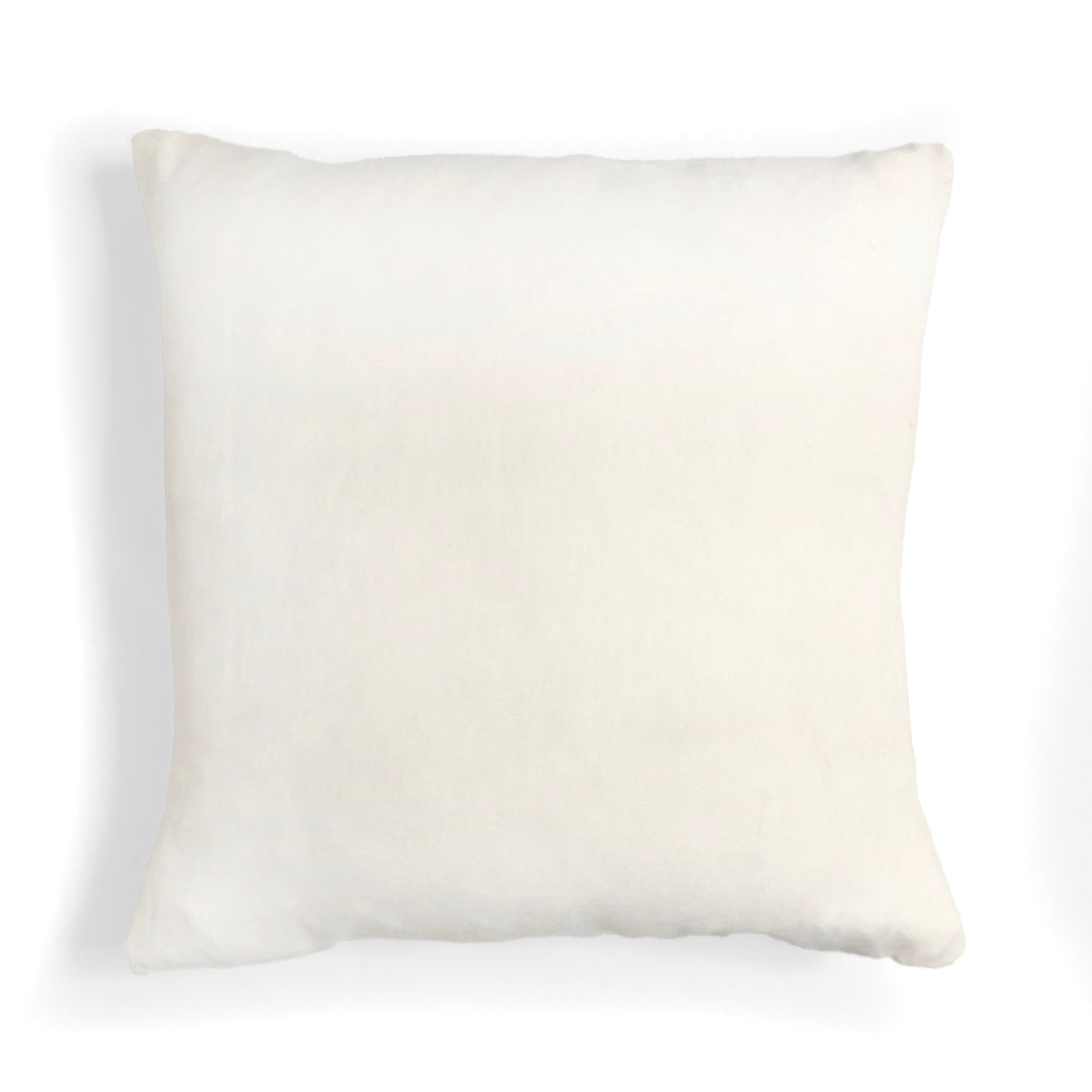 Rugged Flower Square Linen Pillow Cover & Insert Sabira Color: White