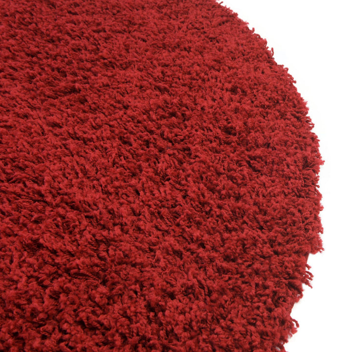 Angeline Cherry Red Area Rug Ebern Designs Rug Size: Round 3'3"