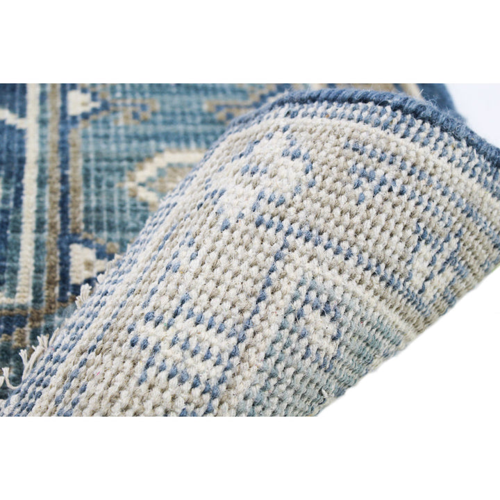 Jandreau Oriental Hand Knotted Wool Blue/Beige Area Rug Lark Manor™ Rug Size: Rectangle 7'6" x 9'6"