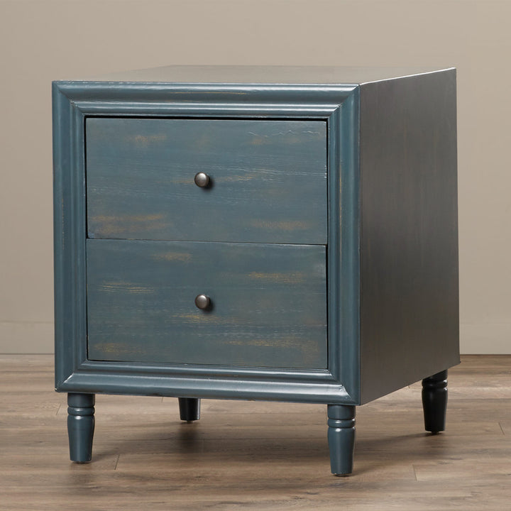 Sadie 2 Drawer Nightstand Breakwater Bay Color: Steel Teal