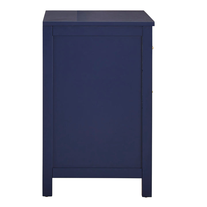Kowalsky 2 Drawer Nightstand Three Posts™ Color: Twilight Blue