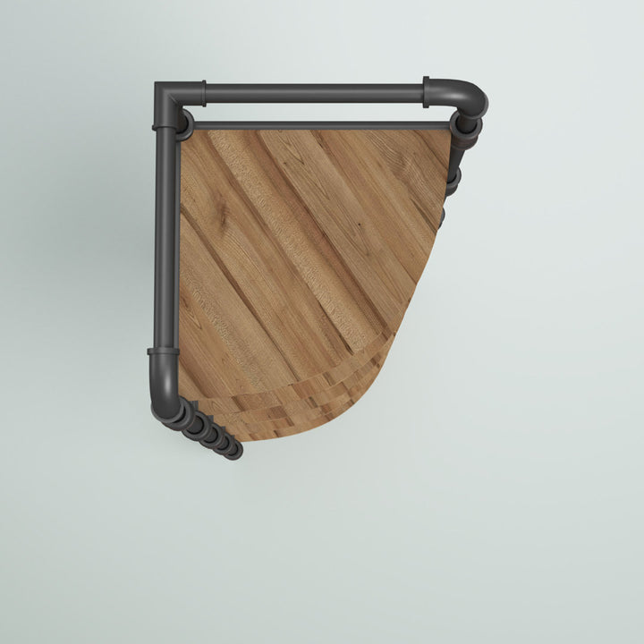 Kenley Steel Corner Bookcase Steelside™ Size: (5 Tier) 63.75" H x 22.75" W x 15.25" D