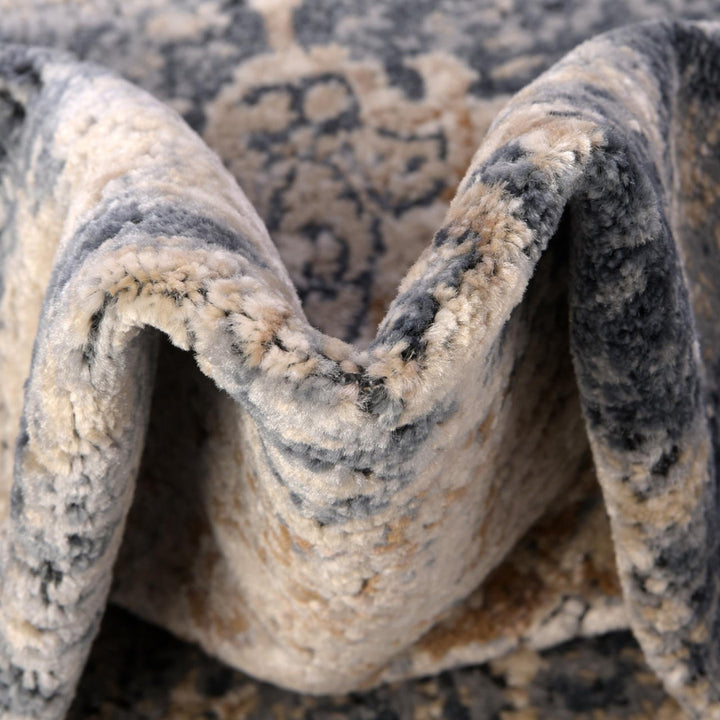 Arloa Oriental Beige/Navy Blue Area Rug Lark Manor™ Rug Size: Rectangle 7'10" x 11'