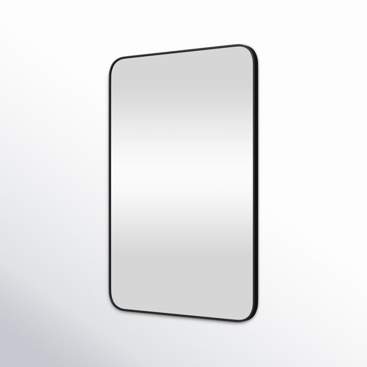Markhai Modern Accent Mirror Orren Ellis Size: 36" x 24" Finish: Matte Black