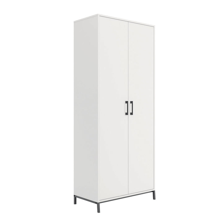 Clower 7 - Shelf Storage Cabinet Zipcode Design™ Finish: White