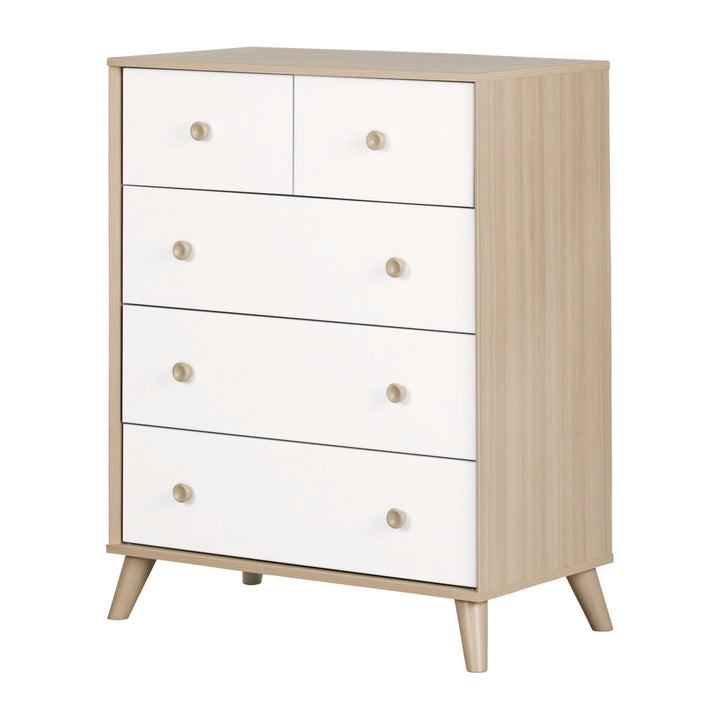 Rafferty Kids 5- Drawer Chest AllModern Color: Soft Elm/Pure White