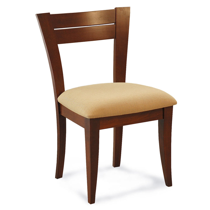 Claverley Ladder Back Side Chair Red Barrel Studio® Frame Color: Walnut, Upholstery Color: Spectra