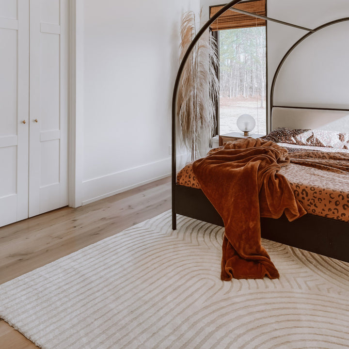 Ayjah Cream Modern Geometric Area Rug Wade Logan® Rug Size: Rectangle 7'10" x 10'