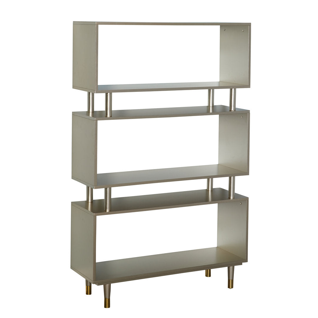 Camylle Standard Bookcase Everly Quinn Color: Champagne/Gold