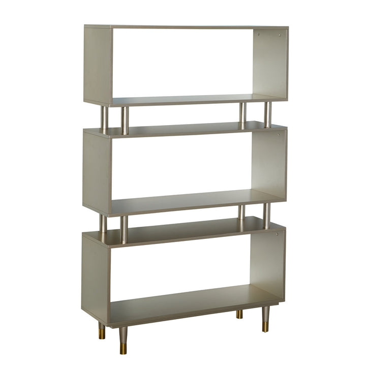 Camylle Standard Bookcase Everly Quinn Color: Champagne/Gold