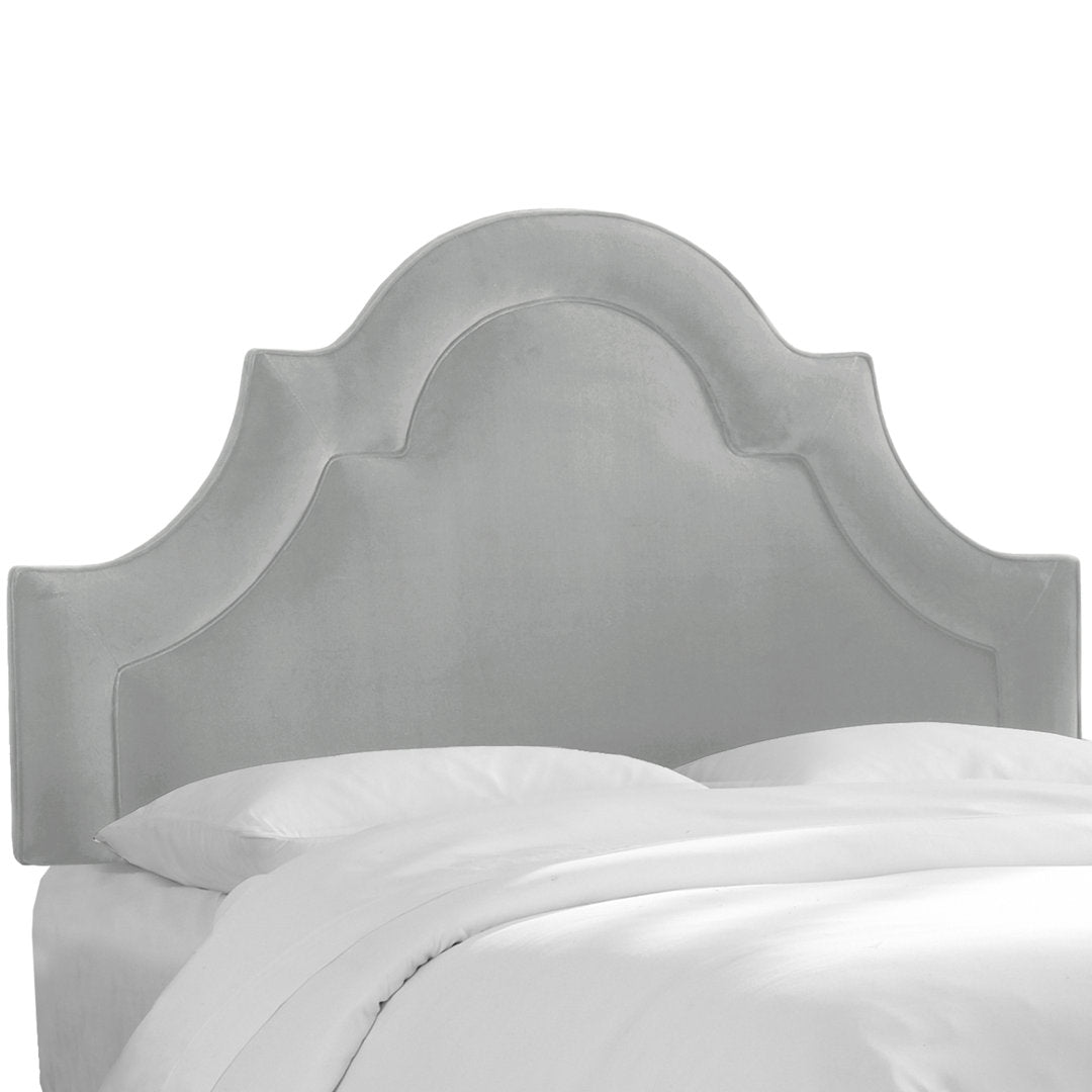 McAfee Velvet Upholstered Panel Headboard Kelly Clarkson Home Size: Queen Upholstery: Classic Steel Gray Performance Velvet