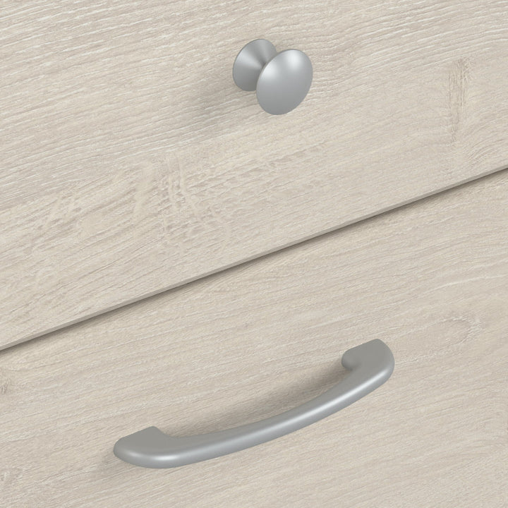 Shelonda L-Shape Executive Desk with Hutch Latitude Run® Color: Linen White Oak