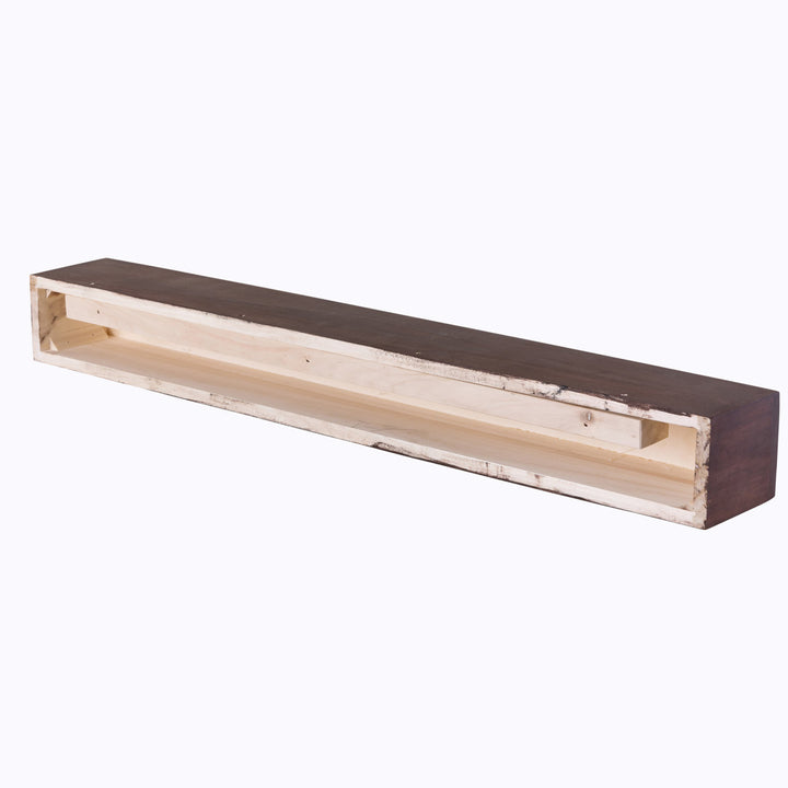 Modern Farmhouse Fireplace Shelf Mantel Dogberry Collections Depth: 9", Finish: Mahogany, Shelf Length: 48"