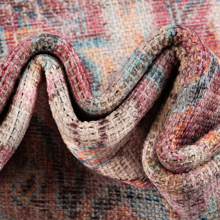 Engelhardt Floral Machine Made Power Loom Chenille Area Rug in Ivory/Pink Mistana™ Rug Size: Runner 2' x 5'