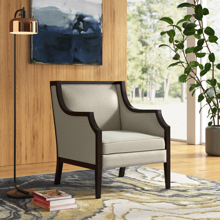 Akiyo 31" W Polyester Armchair Lark Manor™ Fabric: Linen 100% Polyester