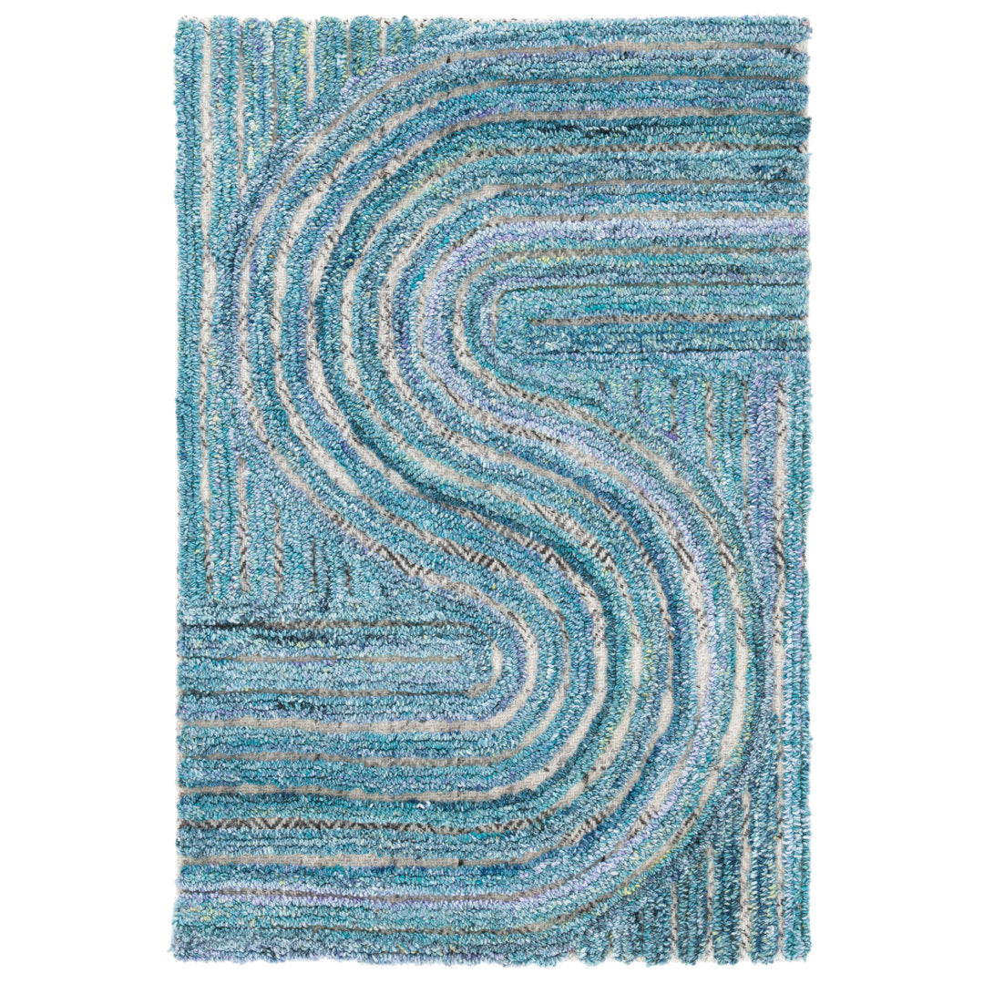 Stalvey Hand Tufted Performance Abstract Rug George Oliver Rug Size: Rectangle 5' x 8'