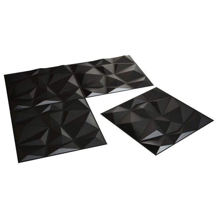 Wiegers 3D PVC Wall Panel Orren Ellis Color: Black